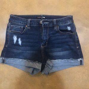 fashion nova high rise denim shorts